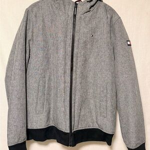 Tommy Hilfiger Black and Gray Jacket
